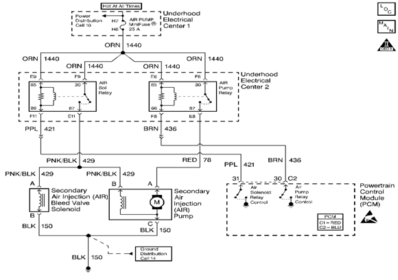 DTC P0410 Secondary Air Injection (AIR) System subaru powertrain diagram 
